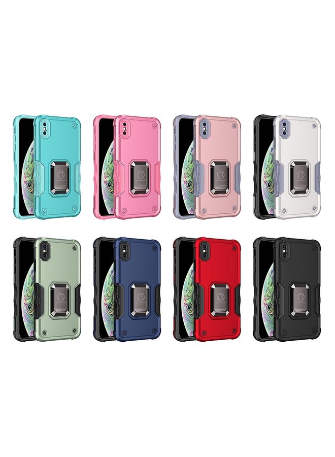 S-TOP Case For iPhone X / XS Ring Holder Non-slip Armor Phone Case - Image 2