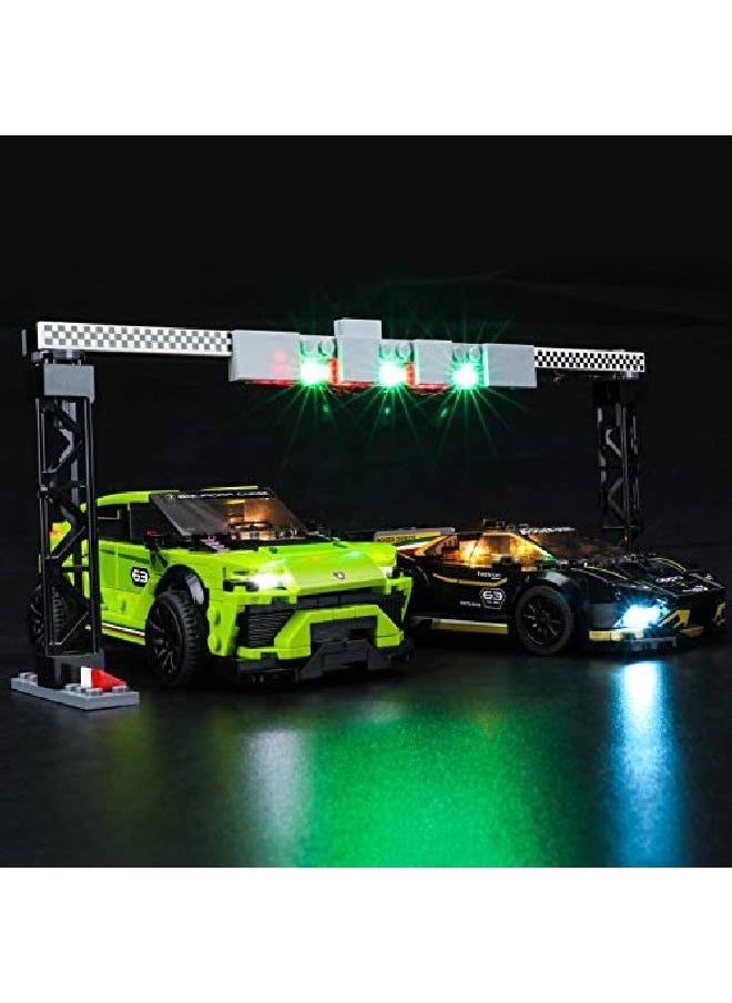 BRIKSMAX - Led Lighting Kit For Lamborghini Urus Stx & Lamborghini Huracán Super Trofeo Evo Compatible With Lego 76899 Building Blocks Model Not Include The Lego Set - Image 1