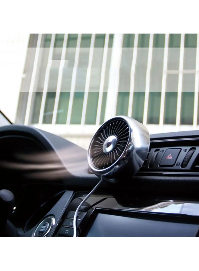 Car Fans Multi-function Mini USB Car Fan Cooler 360 Degree Rotating Cooling Fan Electric Car Circulator 3 Speed Cooler  - Image 2