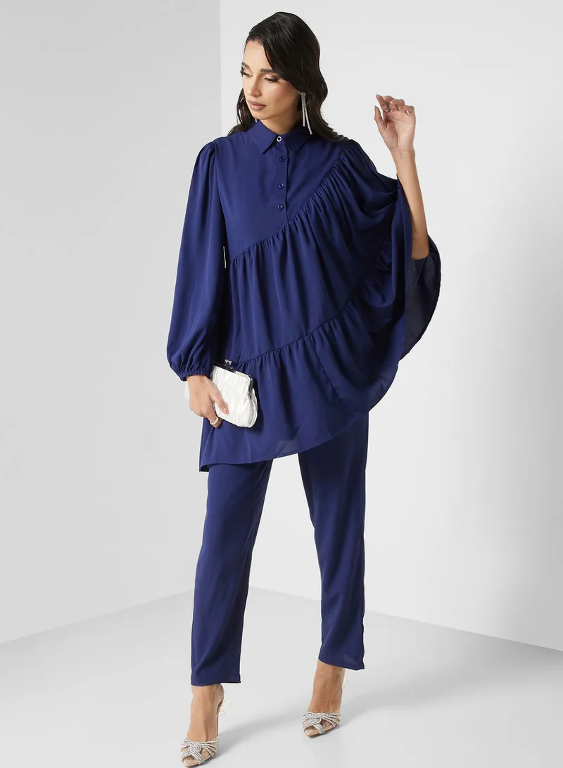 Khizana Tiered Tunic & Pant Set