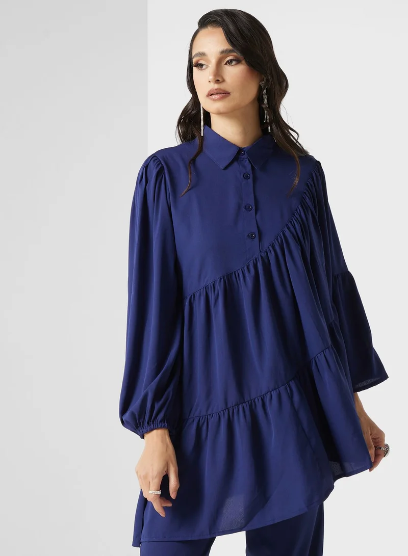 Khizana Tiered Tunic & Pant Set