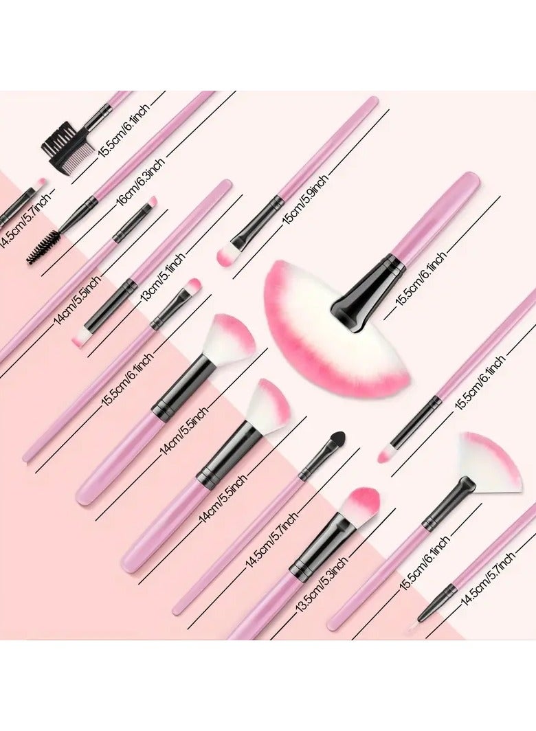 أوريتي 32 قطعة وظيفة كاملة الوجه العين ماكياج فرشاة مجموعة احترافية الأساس أحمر الخدود ظلال العيون مسحوق تميز الحاجب مزج هدية عطلة مثالية لعشاق الجمال - Image 5