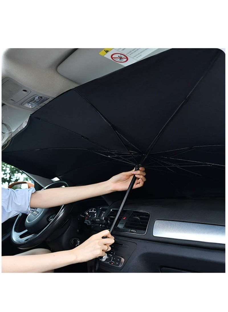 ELTRAZONE Car Windshield Sun Shade Umbrella,SUNACCL Foldable Car Sun Umbrella for Windshield Sun Protection Umbrella Front Sunscreen Visor Block UV Fits Most Vehicle Models - Image 5