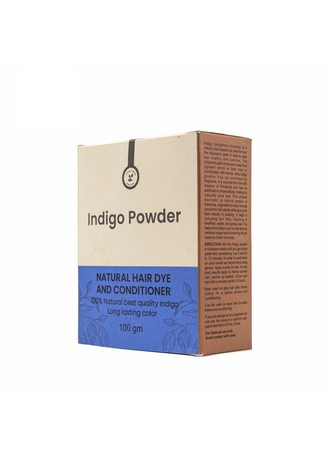 Idika Indigo Powder for Hair - Natural & Herbal Solution for Grey Hair, Chemical-Free Indigo Powder for Natural Hair Coloring, Protects Hair from Damage, Bio Organic, Men & Women, Pack of 1 (100g) - Image 3
