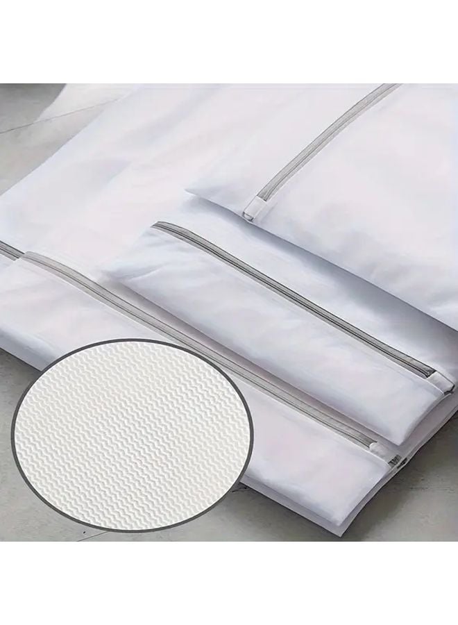 4 قطع XXL 22 44x22 44 بوصة أكياس غسيل من البوليستر الشبكي بسحاب متين - Image 3