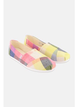 TOMS Women Alpargata Slip On Casual Shoes, Yellow Combo  - Image 1