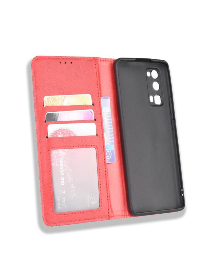 S-TOP Case For Huawe Honor 30 Pro Magnetic Buckle Retro Crazy Horse Texture Horizontal Flip Leather Case , with Holder & Card Slots & Photo Frame - Image 4