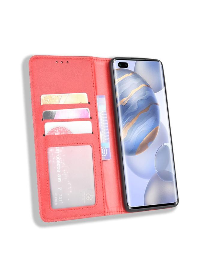 S-TOP Case For Huawe Honor 30 Pro Magnetic Buckle Retro Crazy Horse Texture Horizontal Flip Leather Case , with Holder & Card Slots & Photo Frame - Image 5