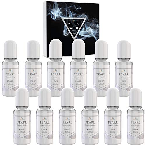 DecorRom White Epoxy Pigment - 4oz Crystal Transparent Epoxy Dye for DIY Resin Art, Jewelry Making - Concentrated UV Resin Colorant for Paint, Tumbler, Craft - 120ml - Image 1