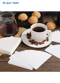 ACTION V60 Cone Coffee Filters, White Size 02,200 Counts 2-4Cups V02 Disposable Coffee Filter Paper Cone, Compatible with V60 For Pour Over Droppers and Drip Coffee Maker. (white)  - Image 5