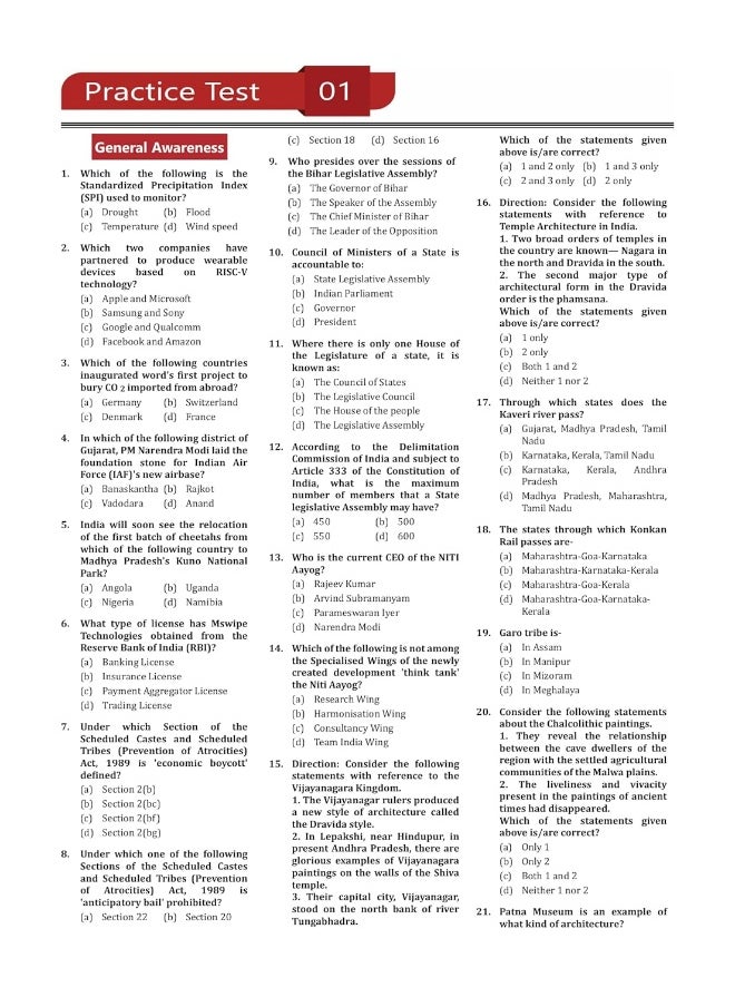 Punjab Police Constable Exam 2024 (Male & Female) - 18 Full Length Practice Mock Tests with Free Access to Online Tests  - Image 5