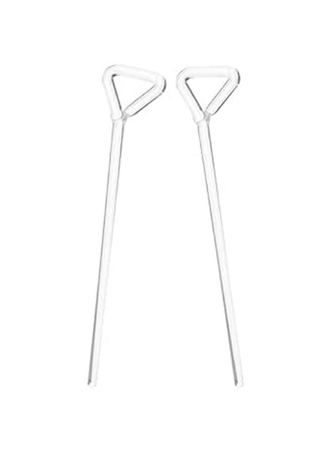 2Pcs Borosilicate Glass Cell Spreaders 10cm Lab Rods For Scientific Experiments - Image 1
