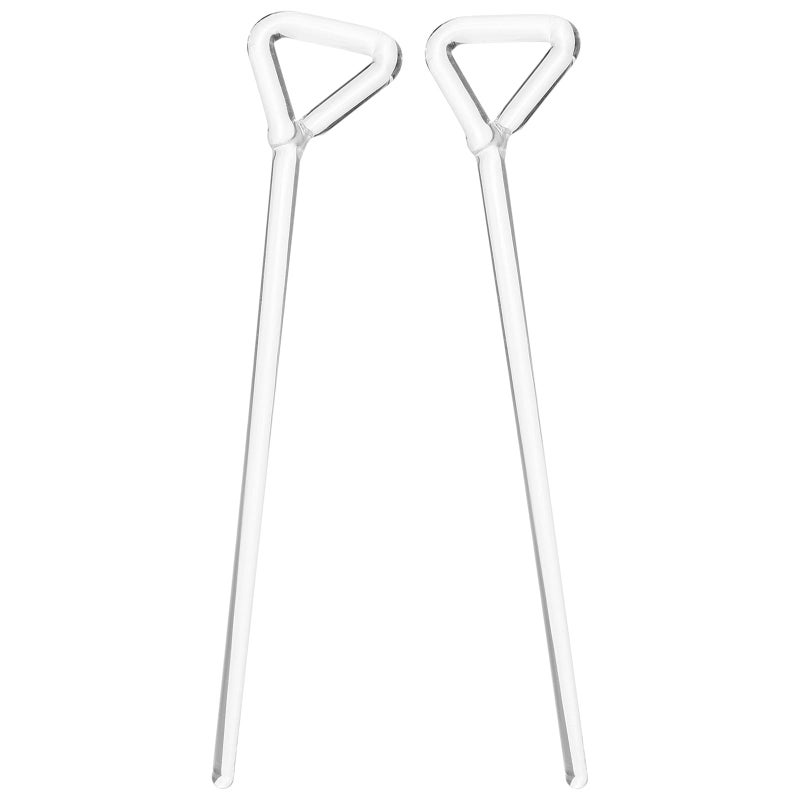 2Pcs Borosilicate Glass Cell Spreaders 10cm Lab Rods For Scientific Experiments - Image 2