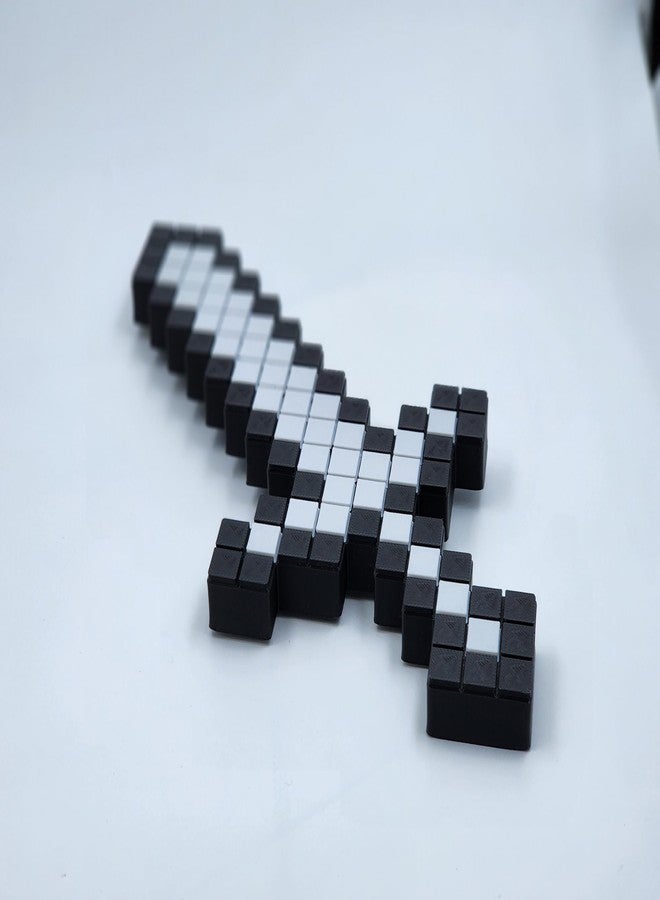 CUBIX3D 3D Printed Pixel Sword Toy | Blocky Gaming Prop | Safe Cosplay Accessory for Kids & Fans, Multicolor - Image 2