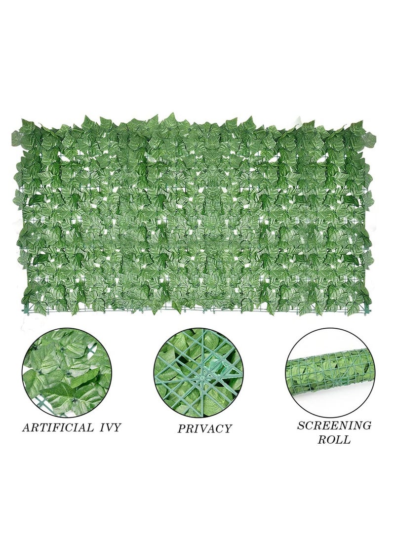 Generic Artificial Ivy Privacy Screen Roll, 3x0.5M Outdoor Garden Wall Decoration, Perfect for Balcony and Patio Enhancement  - Image 3