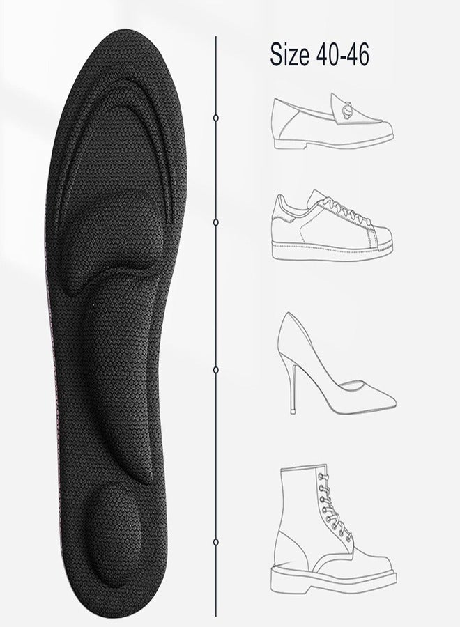 Marrkhor 1 Pair Orthopedic Insoles Arch Support Insoles Flat Foot Shoes Plantar Fasciitis for Men and Women (Black) - Image 1