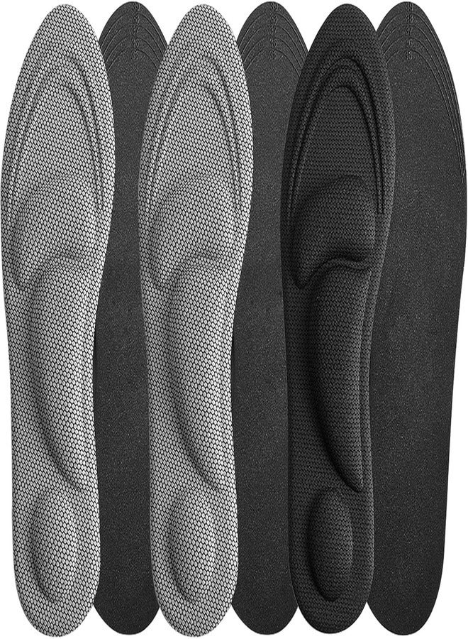 Marrkhor 1 Pair Orthopedic Insoles Arch Support Insoles Flat Foot Shoes Plantar Fasciitis for Men and Women (Black) - Image 2