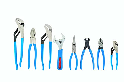 CHANNELLOCK TOOL ROLL-8 8-Piece Professional Tool Set with Tool Roll, Includes Straight Jaw Tongue & Groove, Linemen's, Cutting, and Long Nose Pliers, 1 Adjustable Wrench and Tool Roll - Image 2