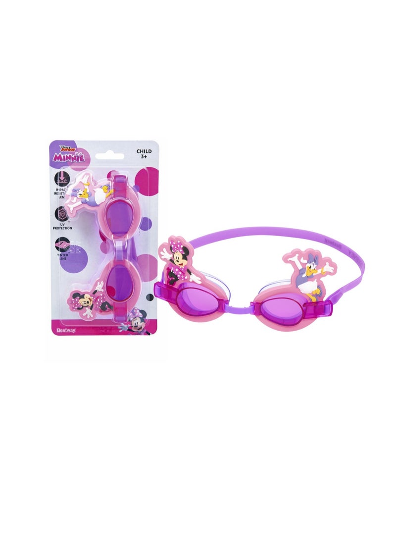 بست واي Bestway Pink Minnie Mouse Swimming Goggles Bestway - No: 9102T  - Image 1