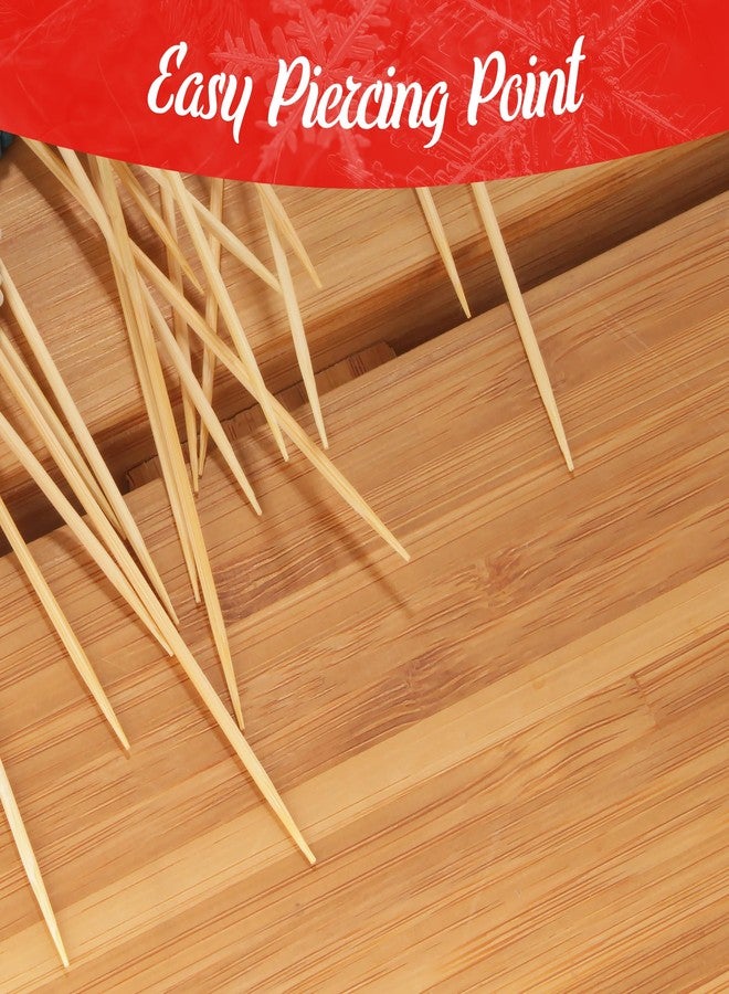 بامبو إم إن - أعواد خيزران لحفلات عيد الميلاد، مثالية لسندويشات الفاكهة والكوكتيلات - 15 سم - أشكال: شجرة صنوبر، غزال الرنة، رجل الثلج - 100 قطعة - Image 4