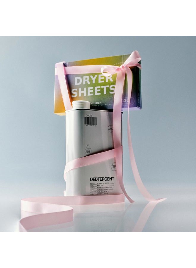 dedcool Dryer Sheets | Xtra Milk | 40 Count | Non-Toxic Vegan Fabric Softener | Bergamot, Vanilla & Amber Scent | Gentle on Sensitive Skin | Softens & Freshens | Premium Laundry Supplies - Image 2