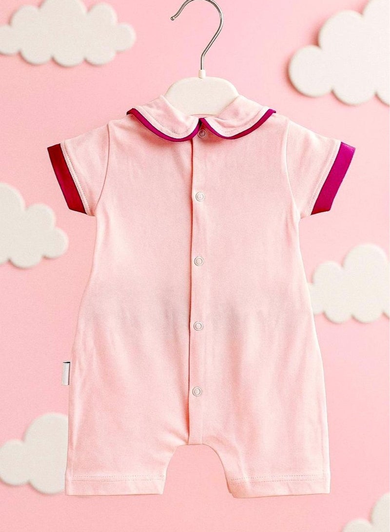 ANDRINA Pink Bunny Print Baby Set, Soft and Fashionable Newborn Girls Clothes - Image 3