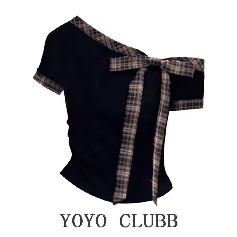 Women's Striped Bow T-Shirt - Image 4