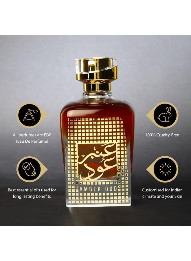 NUSUK Amber Oud EDP Perfume for Men & Women, 100ml - Image 3