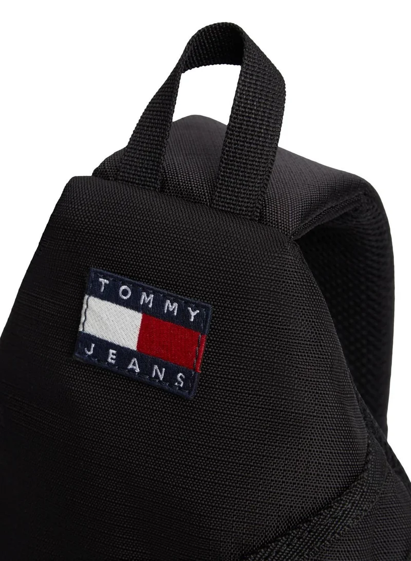 TOMMY JEANS Black Logo Ripstop Sling Outdoor Bag for Men | Best Price UAE