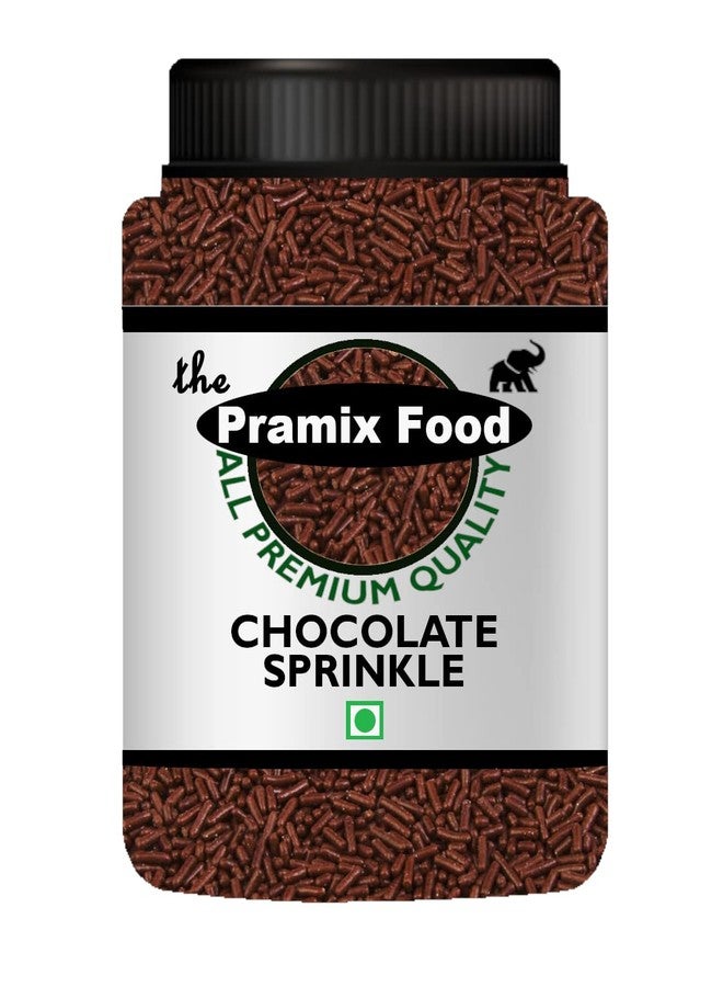 Pramix Dark Chocolate Sprinkles (Vermicelli), Sprinkles for Cake Decoration, Chocolate Cake Sev - 500g - Image 1