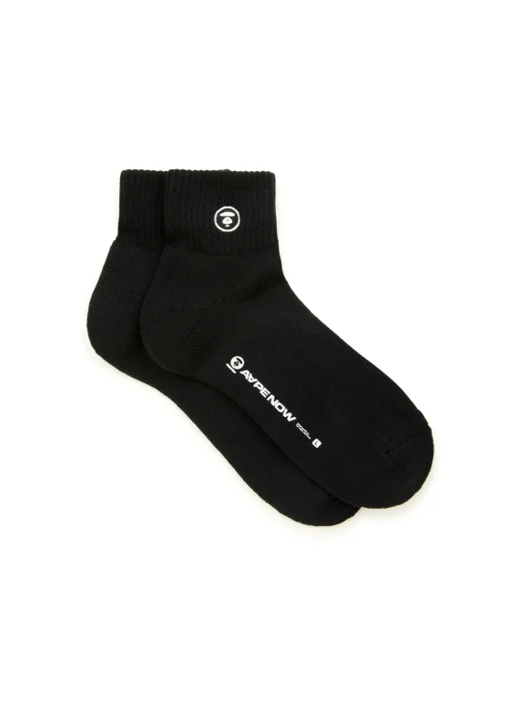 AAPE AAPENOW moonface logo socks