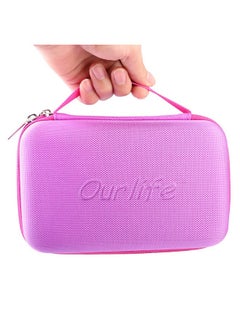Ourlife Kids Camera Bag Hard Travel Case Protective Case For Digital Camera Kids Action Camera Accessories Case For Toddler Cameras, Memory Card And Usb Cable (Purple)  - Image 5