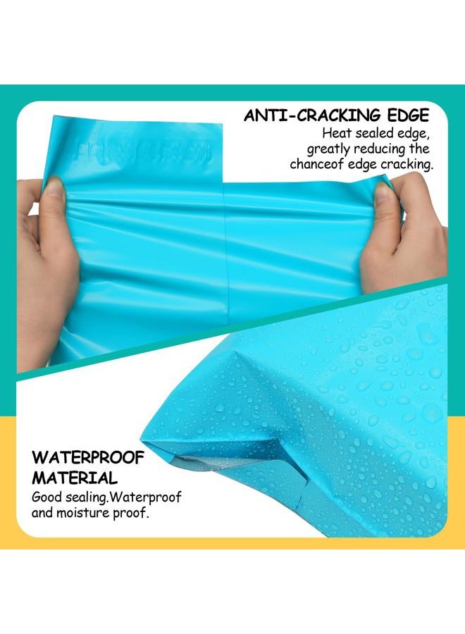 Vapulcio Poly Mailers 10x13 inch 100 Pcs, Blue Plastic Mailing Envelopes with 2.4mil Thickness, Waterproof and Tear-Resistant Shipping Bags for Clothing, Tamper Proof Self-Seal Mailers Poly Bags - Image 4