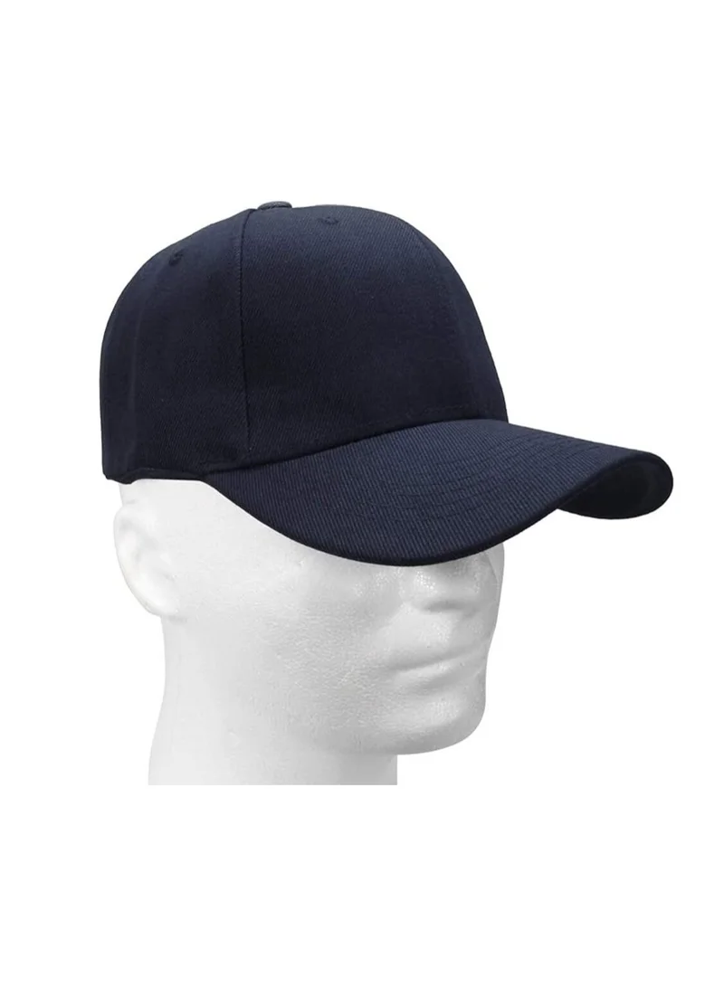 Mobcos 100% Cotton Navy Blue Baseball Dad Cap - Adjustable Size Hat for Running, Workouts, and Outdoor Activities - Baseball Cap for Men and Women
