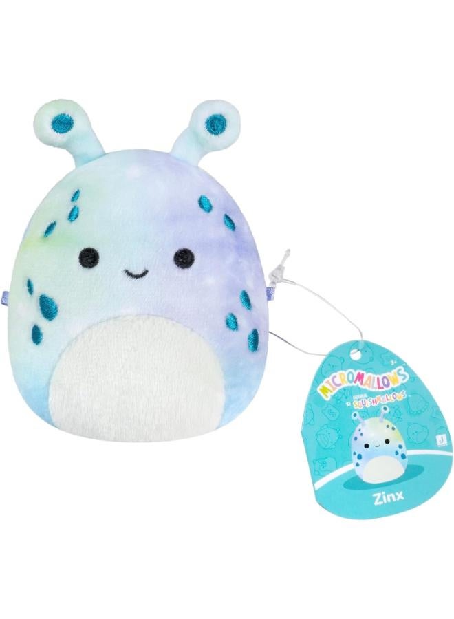 Jazwares Micromallows SQMM0158-3 Pack Super Soft Mini Squishmallows 6.5 cm Plush Figures (Auggie, Weaver, Zinx) - Image 2