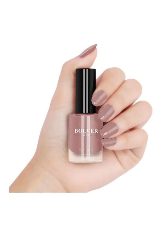 بولفر طلاء أظافر بلون غير لامع وردي
