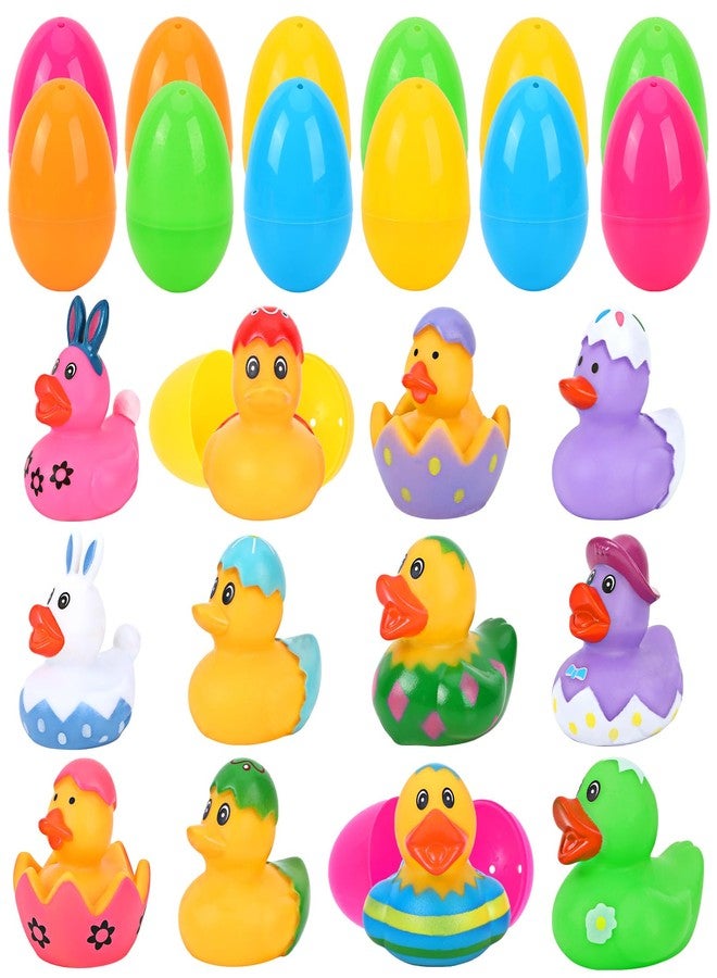 JULBEAR 24Pcs Rubber Ducks Set Basket Stuffers Accessories Party Supplies - Image 1