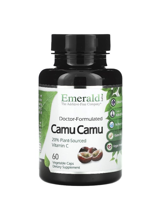 Emerald Laboratories Emerald Laboratories, Camu Camu, 1,000 mg, 60 Vegetable Caps  - Image 1