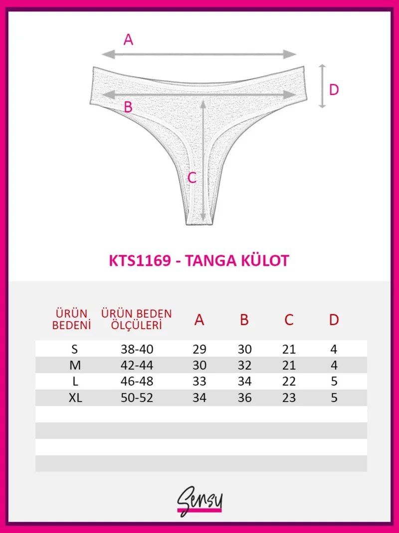 Sensu Women's Brazilian Thong 6-Piece Set - KTS1169