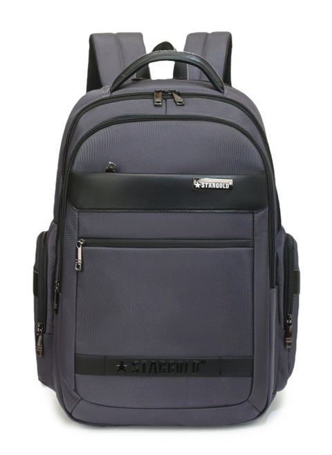 Professional Laptop Backpack 19 Inch With USB Charging Port, Trolley Webbing, and Multiple Compartments, Durable Polyester & PU Material
