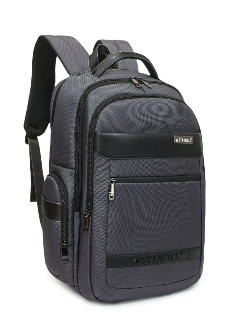 Stargold - Professional Laptop Backpack 19 Inch With USB Charging Port, Trolley Webbing, and Multiple Compartments, Durable Polyester & PU Material - Image 1