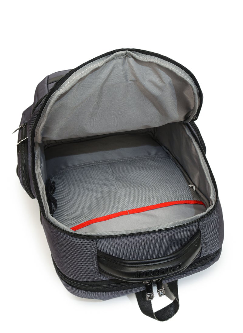 Stargold - Professional Laptop Backpack 19 Inch With USB Charging Port, Trolley Webbing, and Multiple Compartments, Durable Polyester & PU Material - Image 1