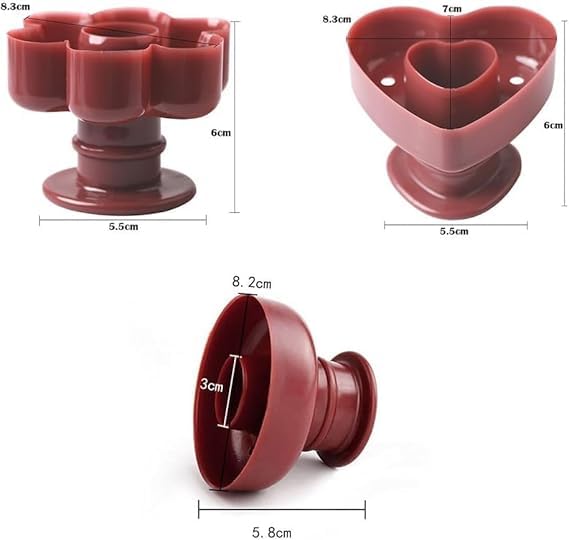 CHOCO DECOR 3Pcs Baking Mold Round Baking Pan Silicone Molds Chocolate Chip Muffins Donut Baking Tray Heart Donut Cake Baking Tray - Image 2