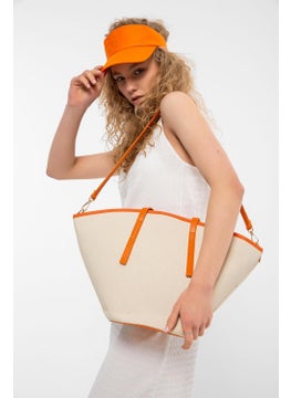 Saria Moda Saria Fashion Women's Colorful Piping Tote Shoulder Bag  - Image 3