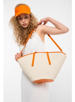 Saria Moda Saria Fashion Women's Colorful Piping Tote Shoulder Bag  - Image 4