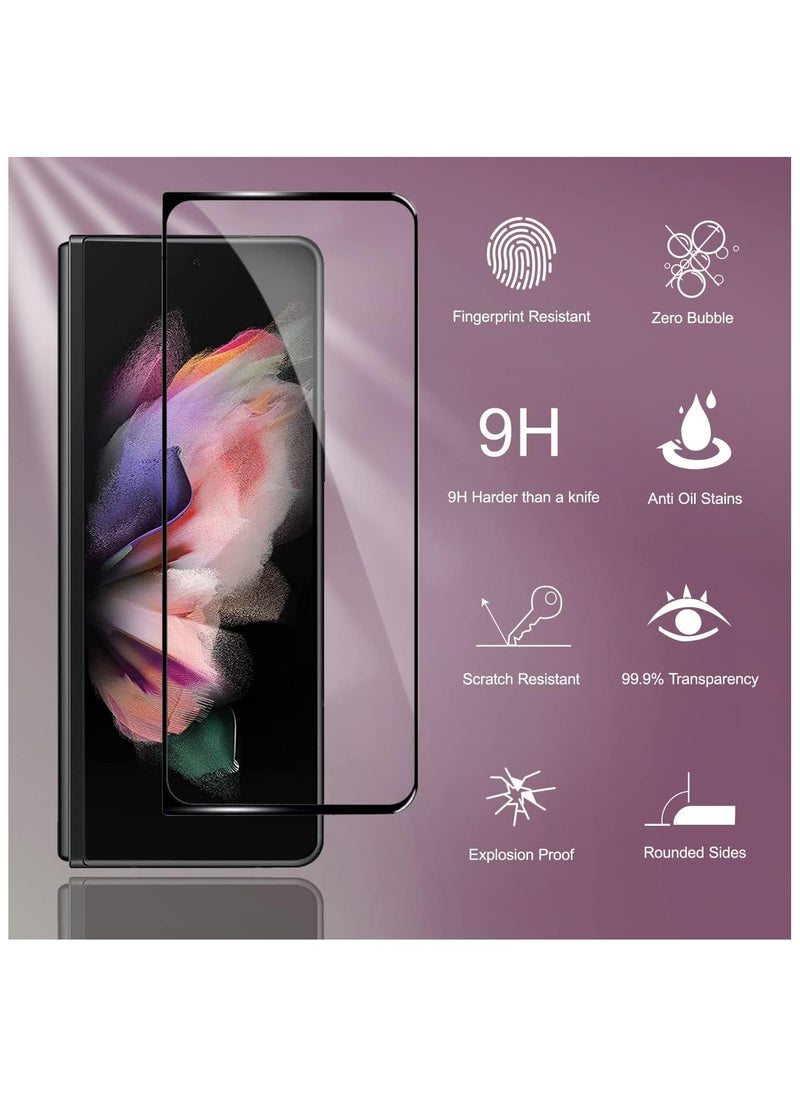 Generic - 2 Pack Screen Protector for Samsung Galaxy Z Fold 6 Front Tempered Glass Full Coverage Screen Guard 9H Hardness Anti Fingerprint Scratch Resistance for Samsung Galaxy Z Fold 6 - Image 1