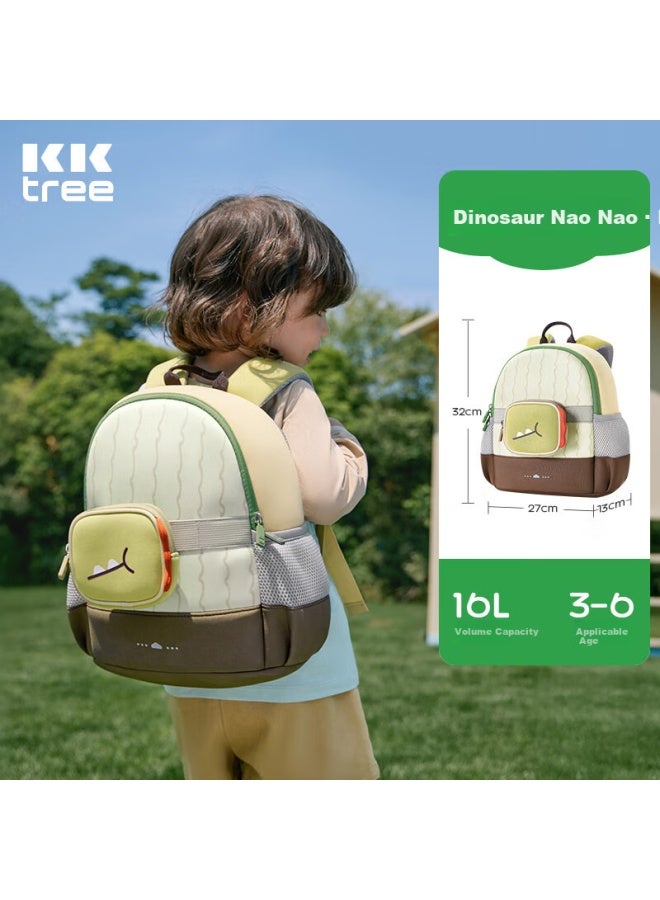 Kocotreekk Tree Children's Backpack, Ultra-light Large Capacity Travel Bag, Kindergarten Anti-loss Shoulder Bag, Cartoon Dinosaur Design, Size M - Image 1