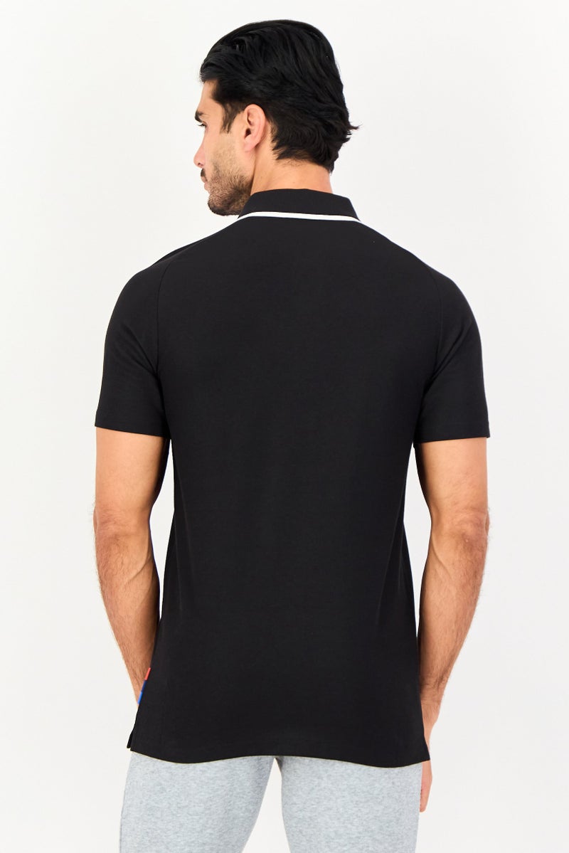 PUMA Men Sportswear Fit Short Sleeve Outdoor Polo Shirt, Black - Image 4