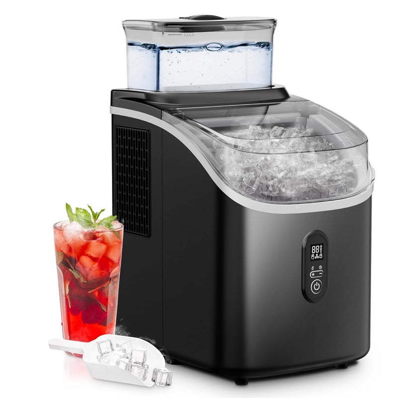 EUHOMY Ice Cube Maker Machine Countertop 16 Pcs in 13 Mins 15.4Kg/Day 2 Ways to Add Water Ice Size Selection Self Cleaning Ice Maker with Ice Scoop/Basket/Water Tank for Home/Kitchen/Party/Office - Image 1