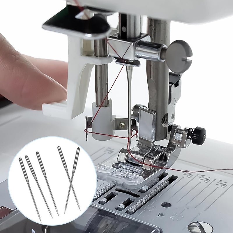 HLARTNET 50 Pcs Size 100/16 Universal Leather&Jeans Sewing Machine Needles, Heavy Duty Machine Needles for Thickened Fabrics, Compatible with Home Sewing Machine - Image 5